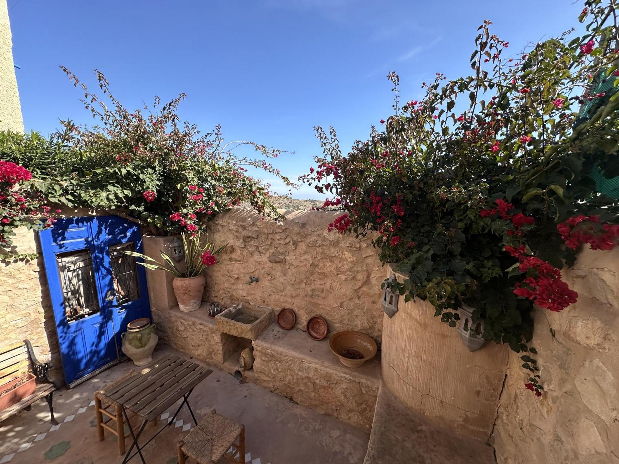 Casa Con Vistas Al Mar Y Patio De Buganvillas Aigues Esterno foto