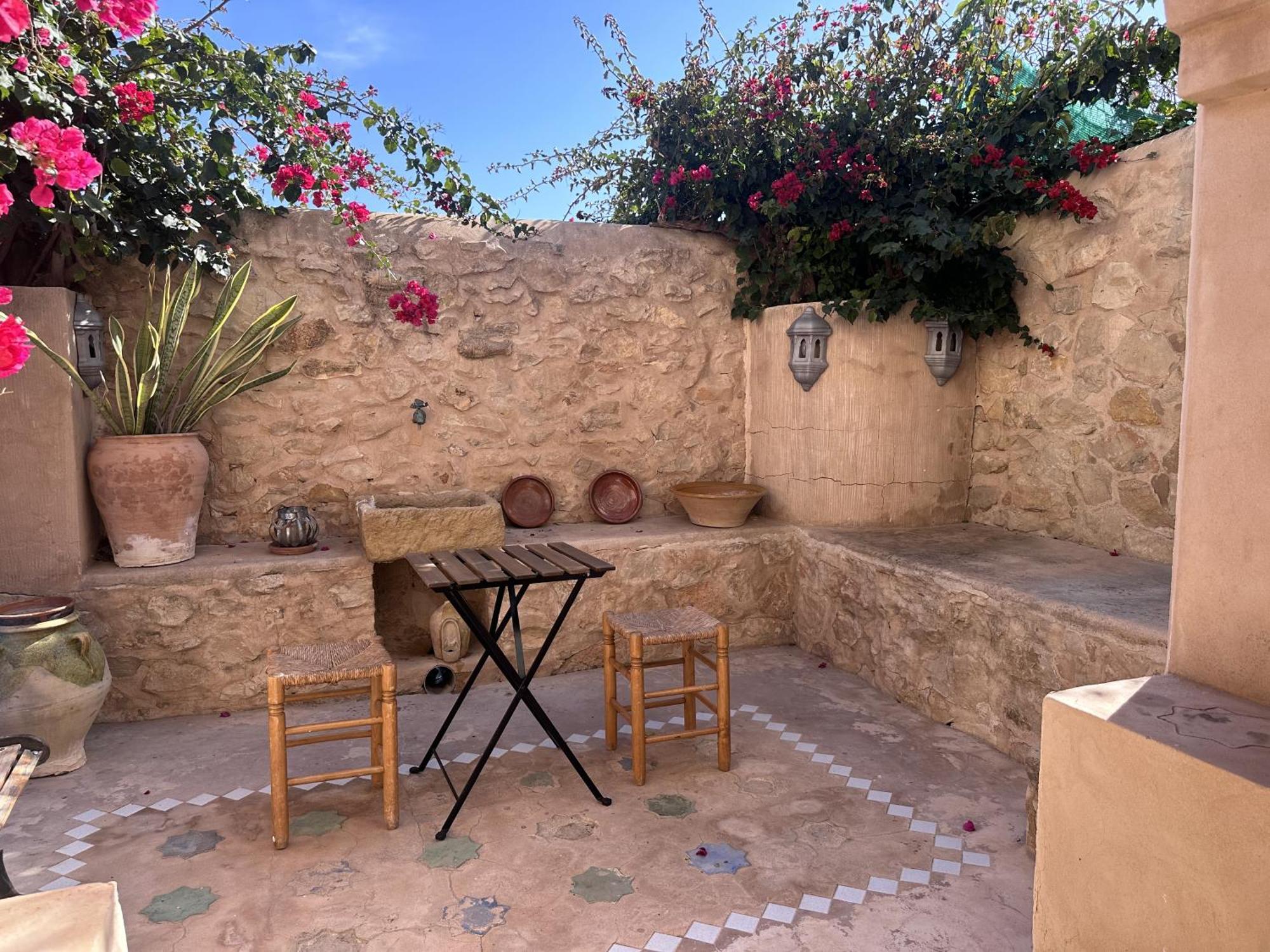 Casa Con Vistas Al Mar Y Patio De Buganvillas Aigues Esterno foto